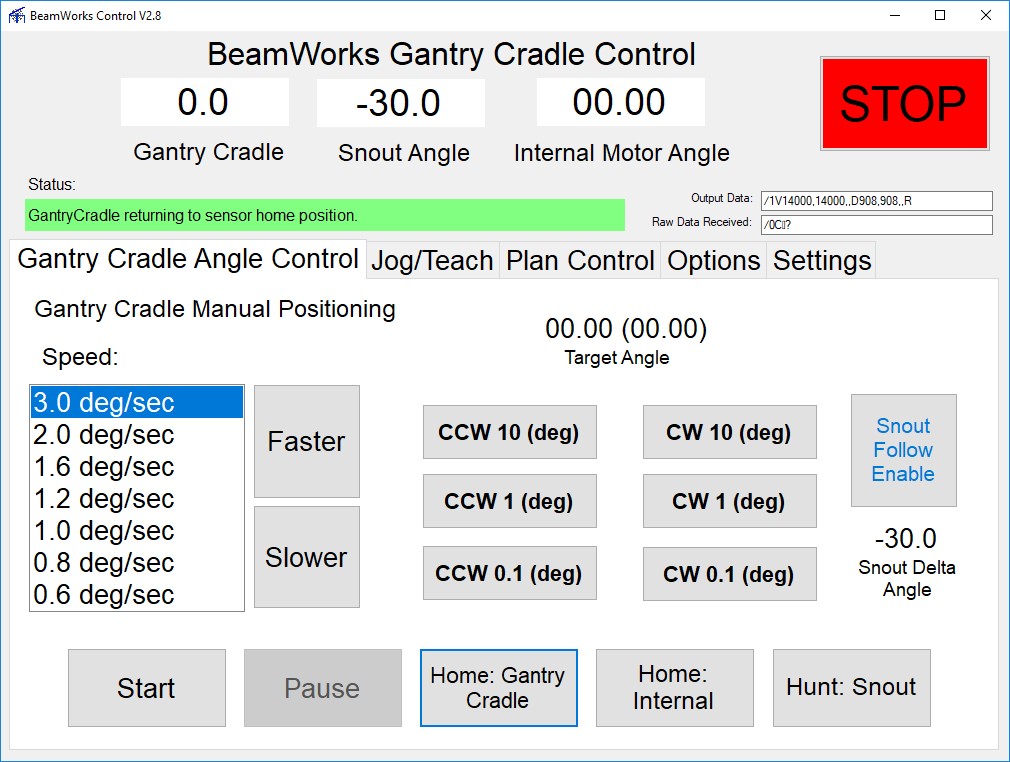  BeamWorks Gantry Cradle Control