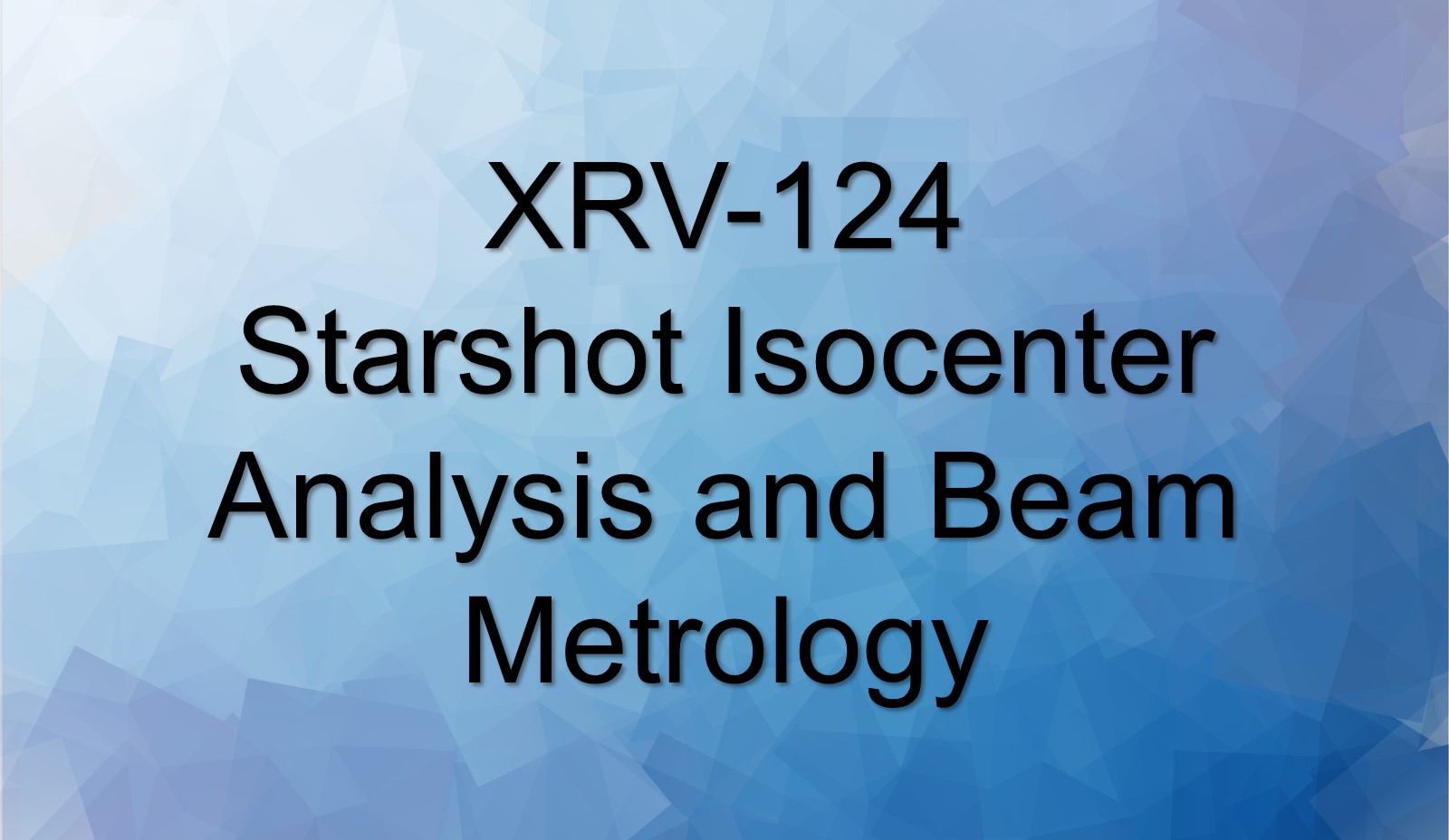 Starshot Isocenter Analysis - 1